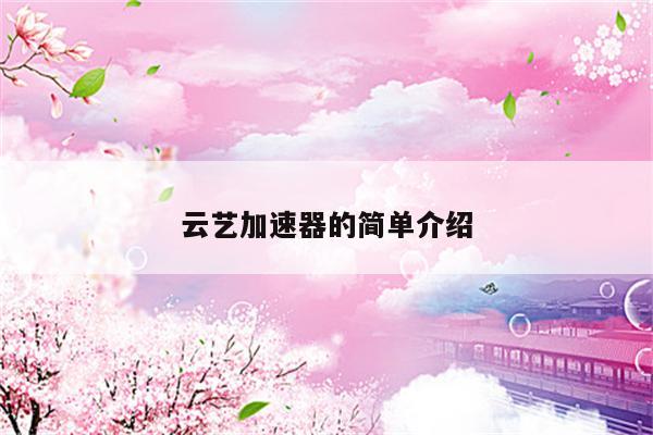 云艺加速器的简单介绍