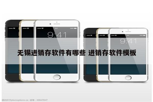 无锡进销存软件有哪些 进销存软件模板