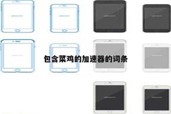 包含菜鸡的加速器的词条