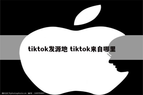 tiktok发源地 tiktok来自哪里
