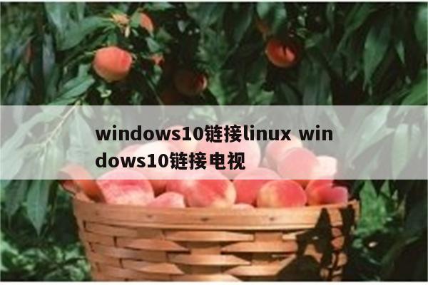 windows10链接linux windows10链接电视