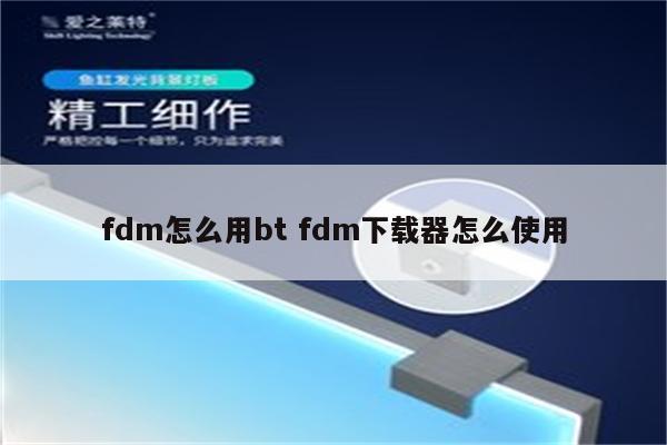 fdm怎么用bt fdm下载器怎么使用