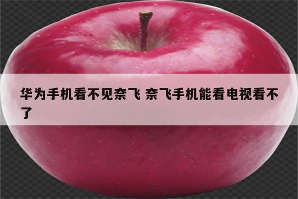 华为手机看不见奈飞 奈飞手机能看电视看不了