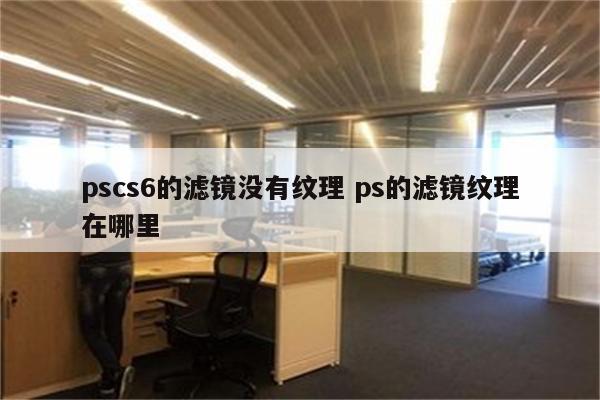 pscs6的滤镜没有纹理 ps的滤镜纹理在哪里