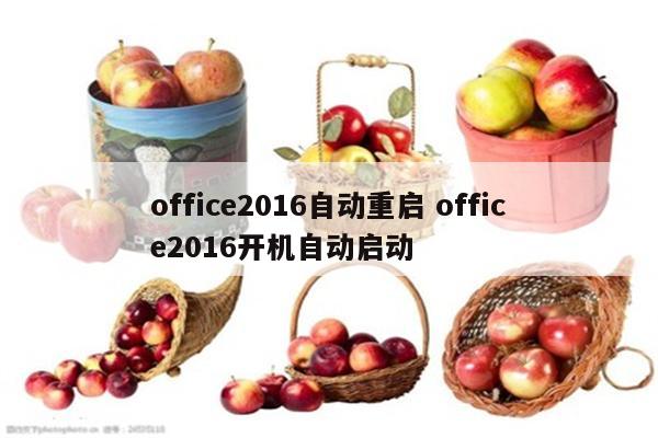 office2016自动重启 office2016开机自动启动