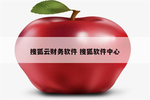 搜狐云财务软件 搜狐软件中心