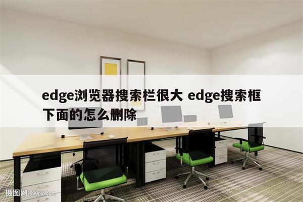 edge浏览器搜索栏很大 edge搜索框下面的怎么删除