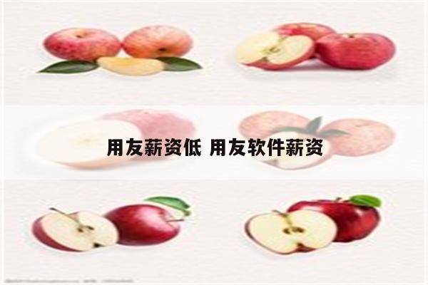 用友薪资低 用友软件薪资