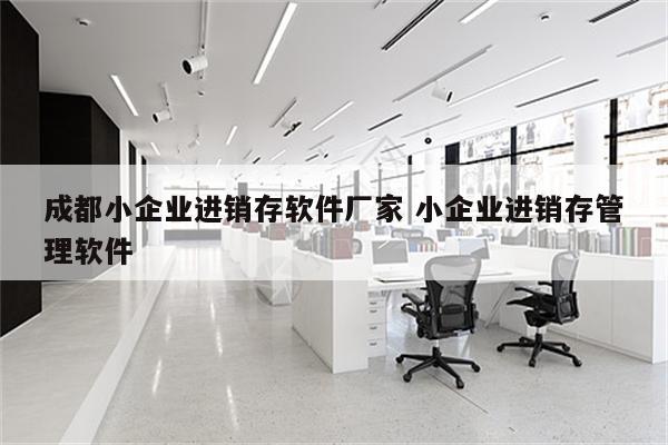 成都小企业进销存软件厂家 小企业进销存管理软件