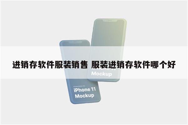 进销存软件服装销售 服装进销存软件哪个好