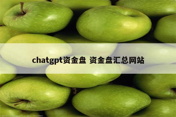 chatgpt资金盘 资金盘汇总网站