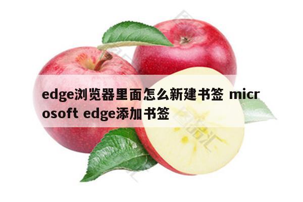edge浏览器里面怎么新建书签 microsoft edge添加书签