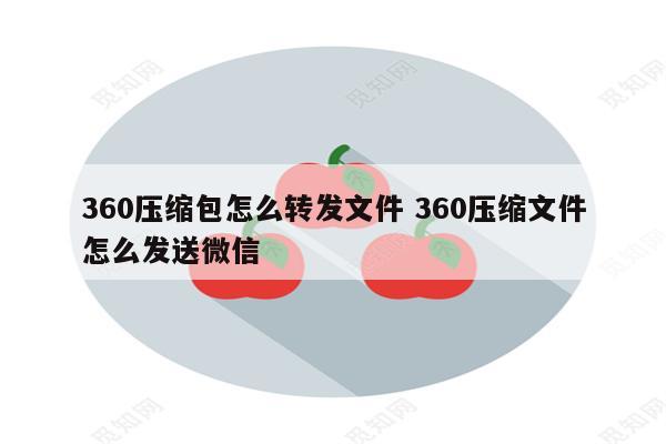 360压缩包怎么转发文件 360压缩文件怎么发送微信