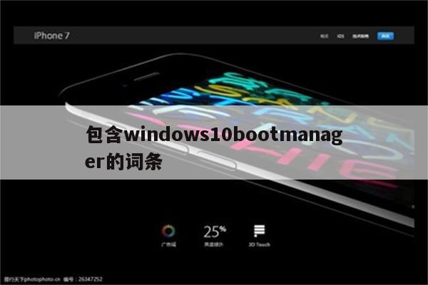 包含windows10bootmanager的词条