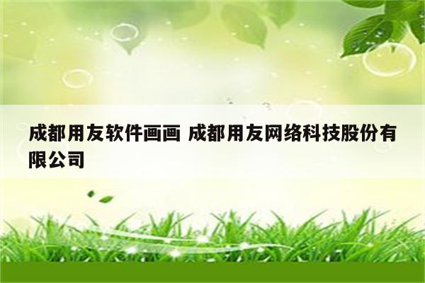 成都用友软件画画 成都用友网络科技股份有限公司