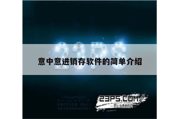 意中意进销存软件的简单介绍