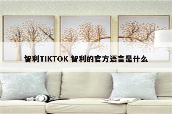 智利TIKTOK 智利的官方语言是什么