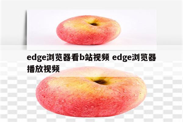 edge浏览器看b站视频 edge浏览器播放视频