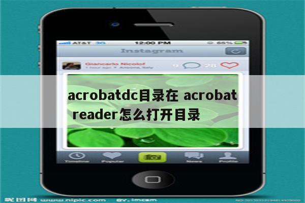 acrobatdc目录在 acrobat reader怎么打开目录