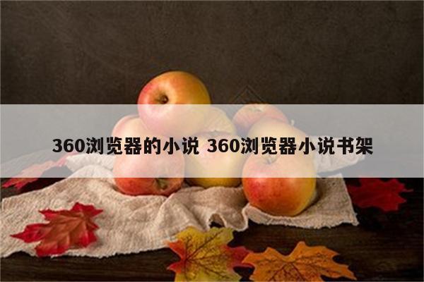 360浏览器的小说 360浏览器小说书架
