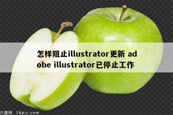 怎样阻止illustrator更新 adobe illustrator已停止工作