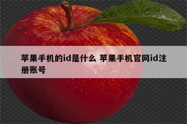 苹果手机的id是什么 苹果手机官网id注册账号