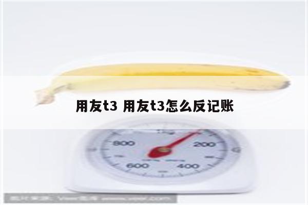 用友t3 用友t3怎么反记账