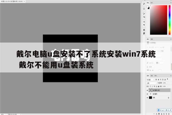 戴尔电脑u盘安装不了系统安装win7系统 戴尔不能用u盘装系统