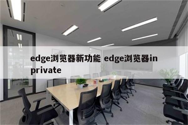 edge浏览器新功能 edge浏览器inprivate