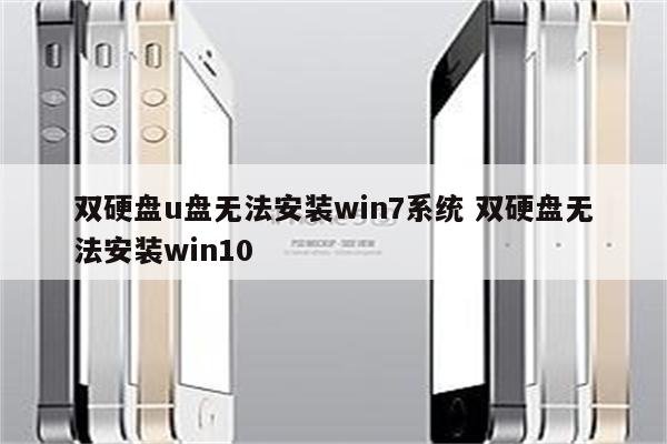 双硬盘u盘无法安装win7系统 双硬盘无法安装win10