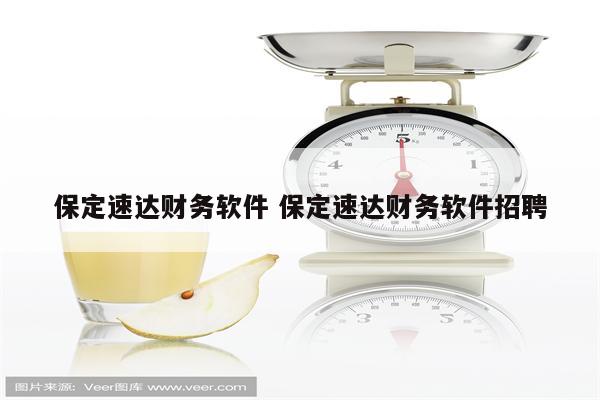 保定速达财务软件 保定速达财务软件招聘