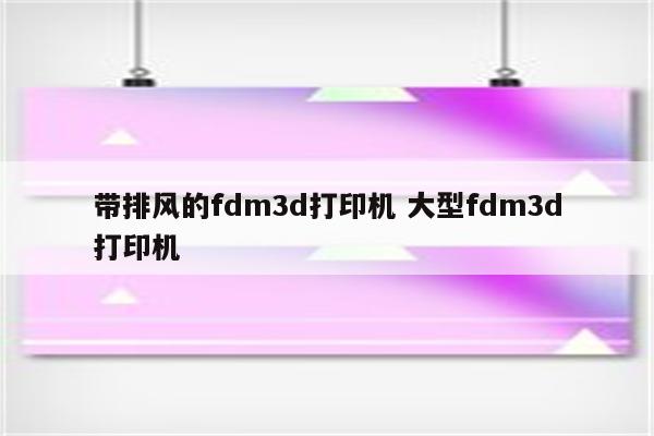 带排风的fdm3d打印机 大型fdm3d打印机