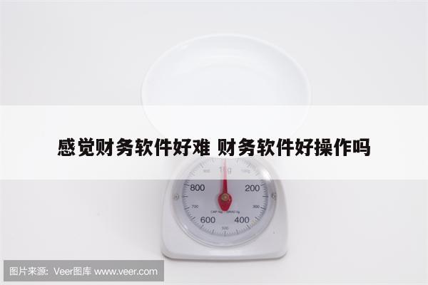 感觉财务软件好难 财务软件好操作吗