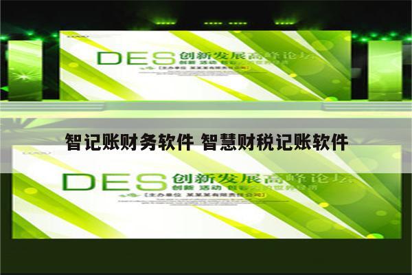 智记账财务软件 智慧财税记账软件
