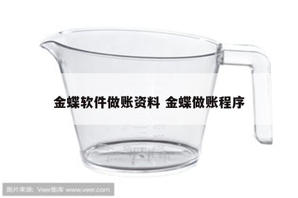 金蝶软件做账资料 金蝶做账程序