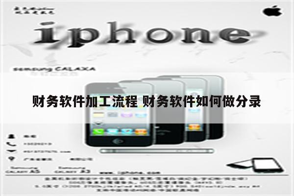 财务软件加工流程 财务软件如何做分录