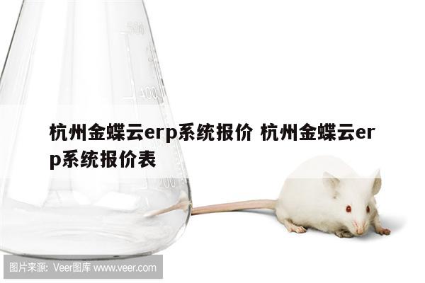 杭州金蝶云erp系统报价 杭州金蝶云erp系统报价表