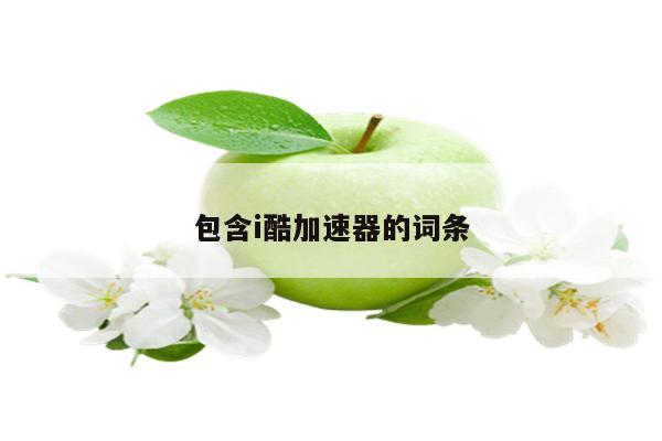 包含i酷加速器的词条