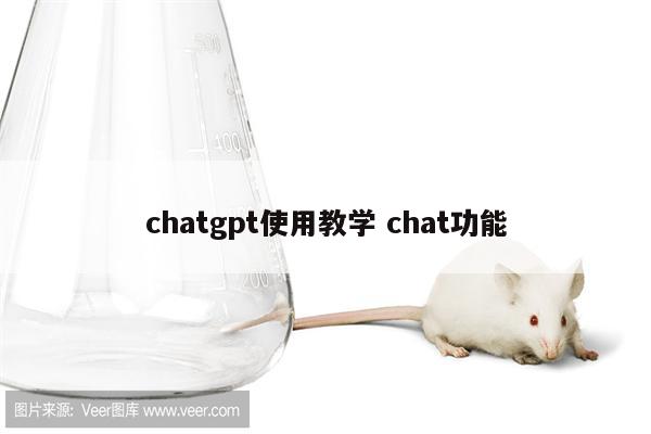 chatgpt使用教学 chat功能