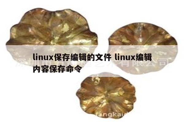 linux保存编辑的文件 linux编辑内容保存命令