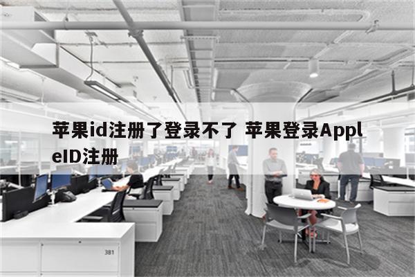 苹果id注册了登录不了 苹果登录AppleID注册