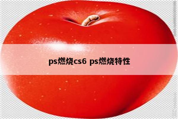 ps燃烧cs6 ps燃烧特性