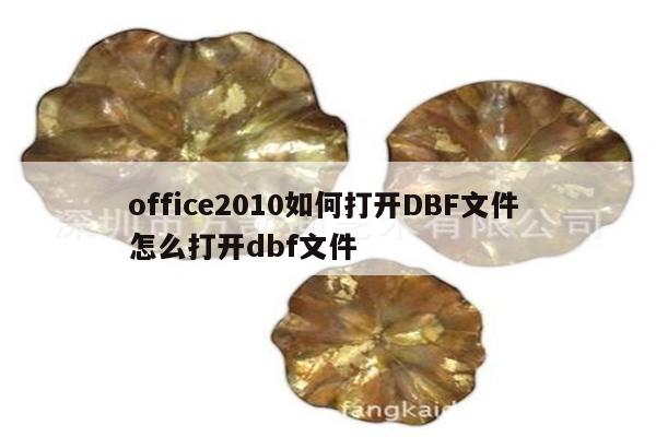 office2010如何打开DBF文件 怎么打开dbf文件