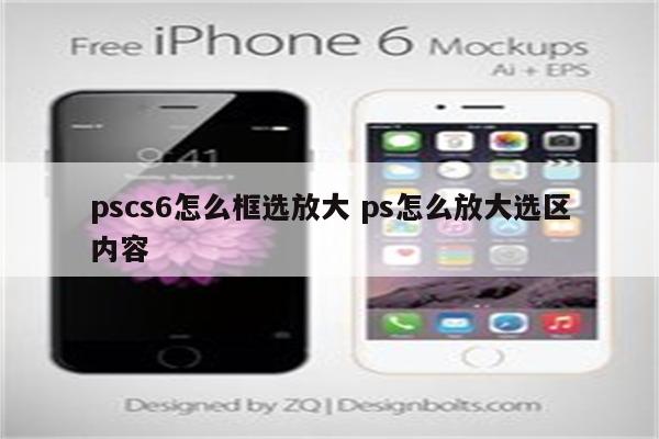 pscs6怎么框选放大 ps怎么放大选区内容