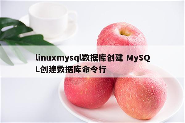 linuxmysql数据库创建 MySQL创建数据库命令行