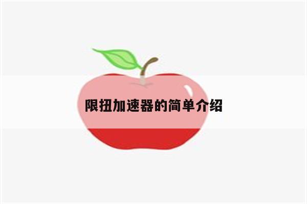 限扭加速器的简单介绍