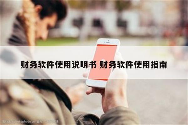 财务软件使用说明书 财务软件使用指南