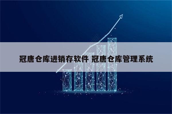 冠唐仓库进销存软件 冠唐仓库管理系统