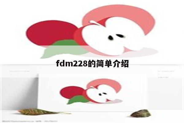 fdm228的简单介绍