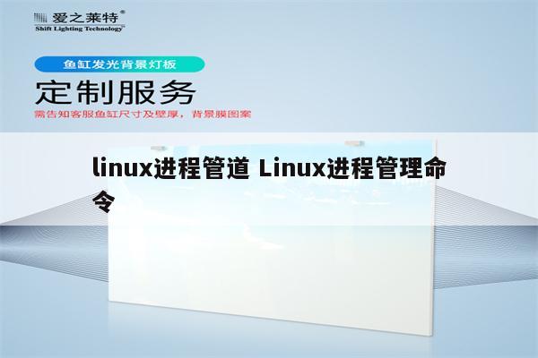 linux进程管道 Linux进程管理命令